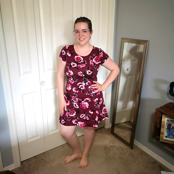 H&M A-Line Floral Dress